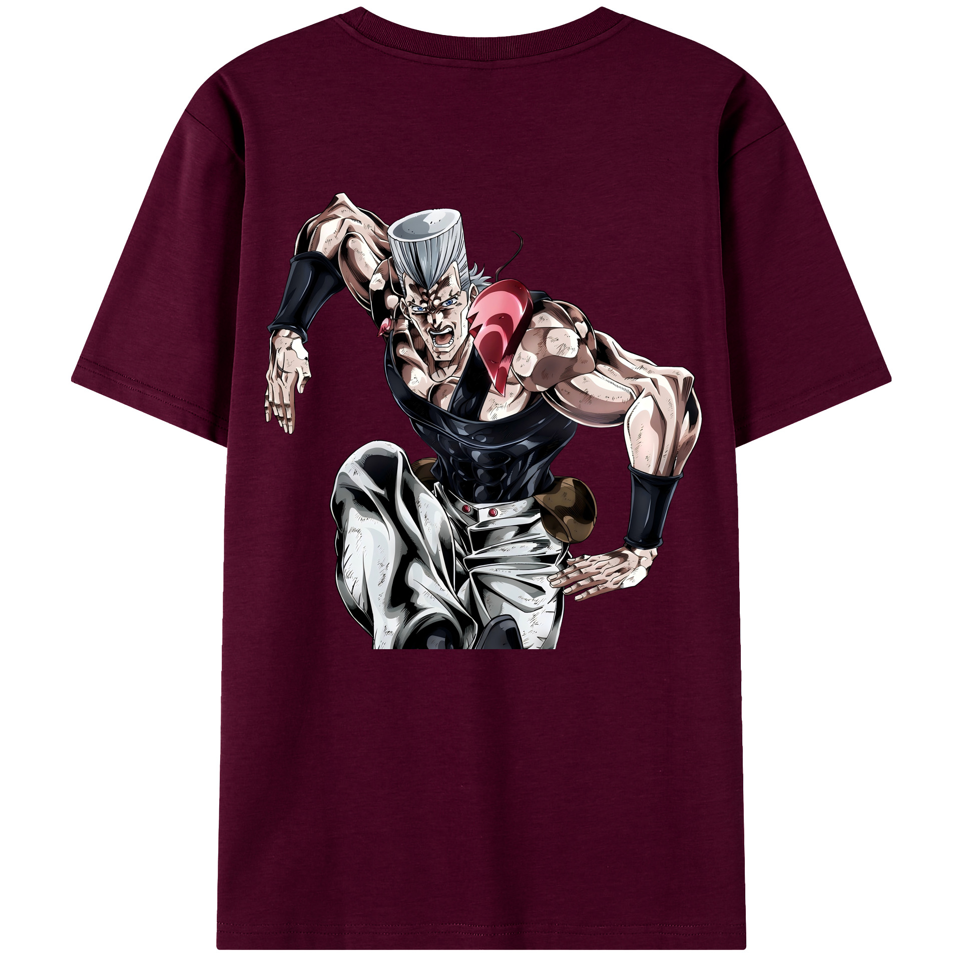 （画像用） ジョジョの奇妙な冒険 ジャン＝ピエール?ポルナレフ JoJo's Bizarre Adventure Jan Pierre Polnareff レディース半袖Tシャツ(バックプリント)
